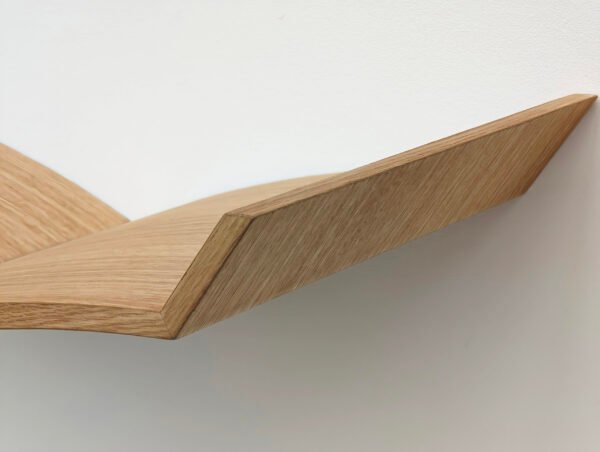 détail sur le bois de chêne de l'étagère envol par Francois Kessler